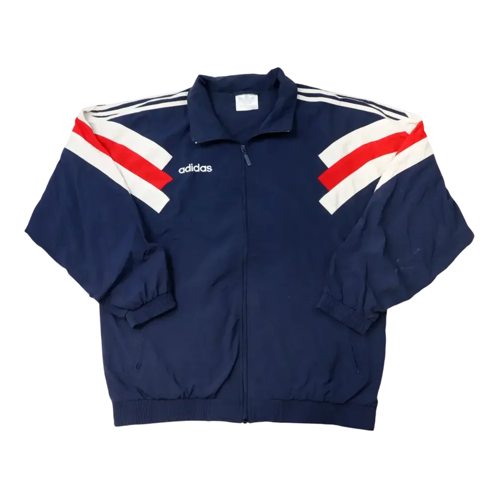 Vintage Adidas Navy Blue Track Suit Jacket and Pants Size XXL - Picture 2 of 10